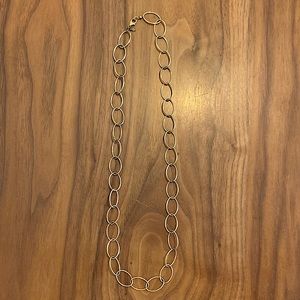Chain link necklace, large links, 14k gold filled.